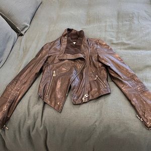Doma Black Leather Jacket - Small